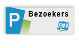 Verkeersbord DOR rechthoek 5:2 reflecterend + eigen opdruk