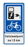 Verkeersbord RVV BW101_SP20 fiets-laadpunt - txt - BE01a