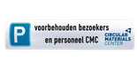 Parkeerbord voor biggenrug / betonrand 600x300mm