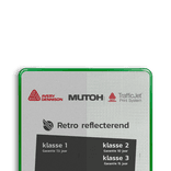 Informatiebord receptie vierkant - reflecterend