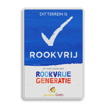 Rookvrij terrein - Informatiebord - Op weg naar een Rookvrije generatie - met logo