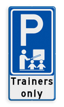 Verkeersbord RVV E08 trainers