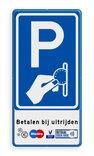 Verkeersbord RVV BW111 - Betaald parkeren met pictogrammen
