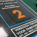 Veiligheidbord Chane - ISPS - Security Level + magneetborden