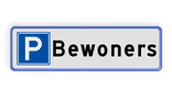 Parkeerplaats bord parkeren bewoners - reflecterend