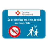 Informatiebord 3:2 reflecterend met je eigen opdruk