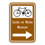 Verkeersbord SB250 F34c2 - Aanduiding naar een toeristische bestemming