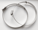 RVS klembanden - Anti-diefstal tam-torque - Variabele diameter (set 2 stuks)