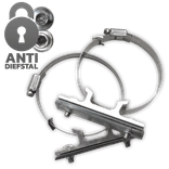 Bordbeugelset variabel - Anti-diefstal - RVS klembanden (set 2 stuks)