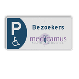 Verkeersbord DOR rechthoek 2:1 reflecterend +  eigen ontwerp/opdruk