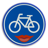 Verkeersbord rond DOR reflecterend met eigen ontwerp/opdruk