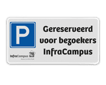 Parkeerplaatsbord + Met logo of eigen ontwerp