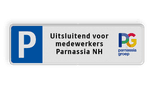 Parkeerplaats bord reflecterend - Met eigen logo / ontwerp