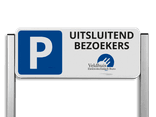Parkeerplaatsbord type TS - met logo en/of eigen ontwerp - reflecterend