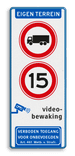 Informatiebord - verboden voor vrachtverkeer - snelheid - videobewaking - Art. 461