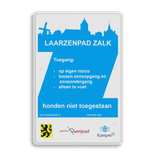 Verkeersbord DOR rechthoek 3:2 reflecterend + eigen ontwerp/opdruk