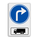 Routebord RVV D05r met vrachtwagen - BT15r
