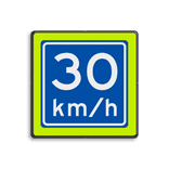 Verkeersbord RVV A04-030f - Adviessnelheid 30 km/h