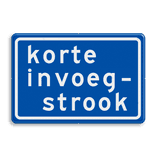 Verkeersbord RVV BB05 Korte invoegstrook