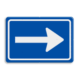 Verkeersbord RVV C04 - Eenrichtingsweg (volgen)
