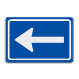 Verkeersbord RVV C04 - Eenrichtingsweg (volgen)