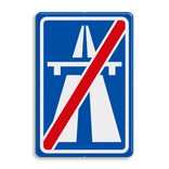 Verkeersbord RVV G02 - Einde autosnelweg