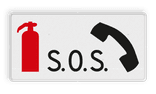 Verkeersbord RVV L18 - Noodtelefoon en brandblusapparaat