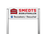 Parkeerplaatsbord type TS - met logo en/of eigen ontwerp - reflecterend