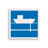 Scheepvaartbord BPR E.6.1 - Toestemming gebruik te maken van spudpalen