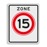 Verkeersbord RVV A0115zb zone 15 km/u