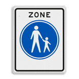 Verkeersbord RVV G07zb - Start voetgangerszone