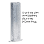 Poteau de trottoir – Type Harderwijk – gris anthracite DB703 (structure fine)