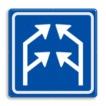 Verkeersbord RVV L04-2 - Pijlbord