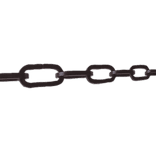 Stalen ketting verzinkt 6 mm in antracietgrijs