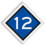 Treinlengtebord - RS 304b - Reflecterend