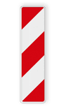 Geleide baak 200x800mm - RECHTS - Reflecterend