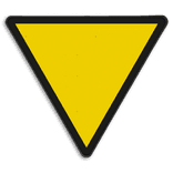 Snelheidsverminderingsbord - RS 226a - 1 getal - Reflecterend