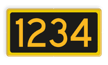 Seinnummerbord- RS - 400x200mm - Reflecterend