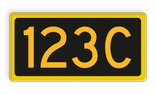 Seinnummerbord codewisselsein - RS - 400x200mm - Reflecterend