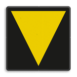 Bord t.b.v. middenvoetbrugsein - RS 215b/223 - 200x200mm - Reflecterend