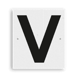 Vertrekseinbord - RS 706 - 220x250mm - Reflecterend