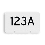 Wisselnummerbord vlak dubbelzijdig - RS - 400x225mm - Reflecterend