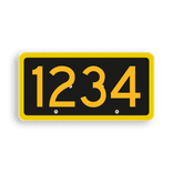 Seinnummerbord vlak - RS - 400x200mm - Reflecterend