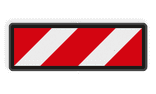 Facultatief stopbord - RS 301b - 650x220mm - Reflecterend