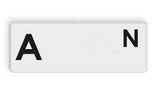 Blokbord onderbord - RS 331 - 400x150 - Reflecterend