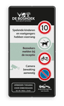 Verkeersbord DOR rechthoek 2:1 reflecterend +  eigen ontwerp/opdruk