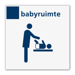 Bord services babyruimte - Reflecterend