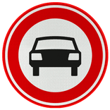 Verkeersbord RVV C06 - Gesloten voor voertuigen
