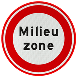 Verkeersbord RVV C22a - milieuzone