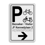 Verkeersbord DOR rechthoek 3:2 reflecterend + eigen ontwerp/opdruk